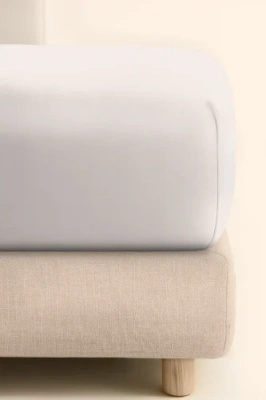 Prześcieradło Jersey Jasne Szare