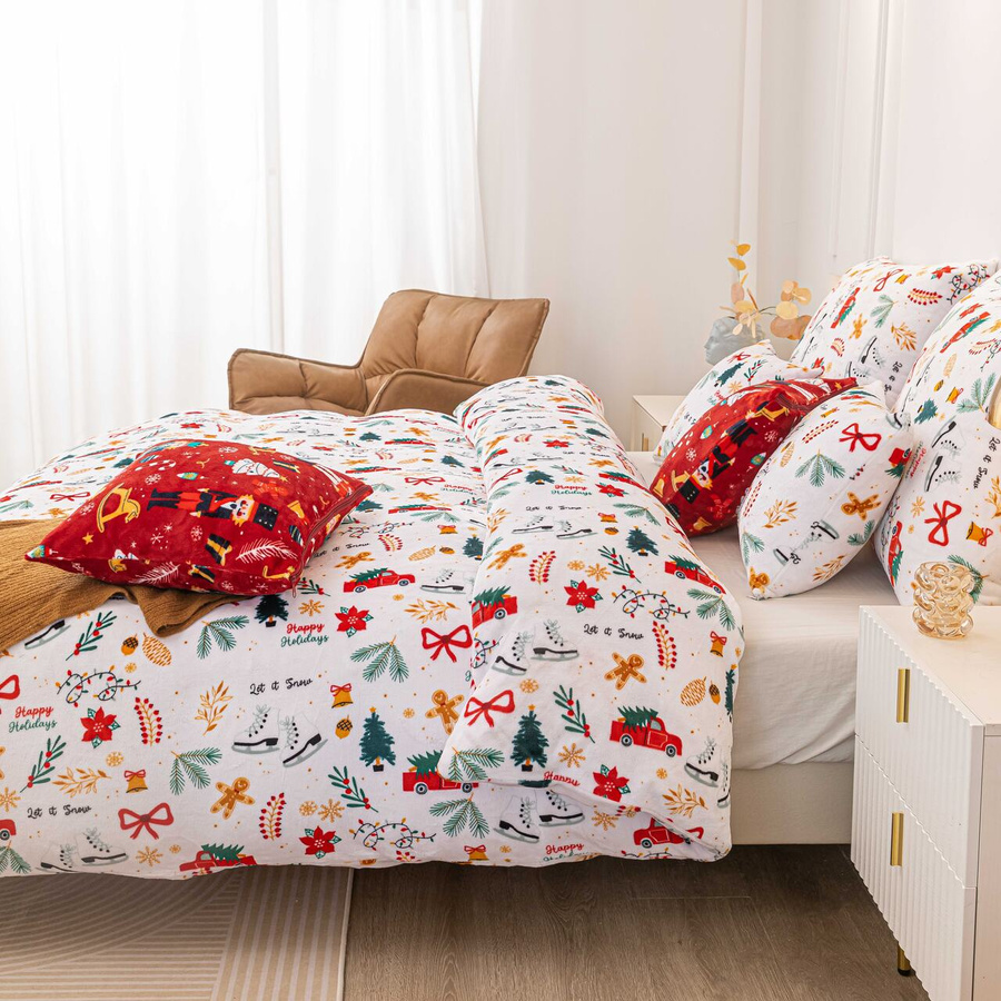 Biała miękka pościel 210g/m2 Cozy Spod Igły i Nitki – komfortowy sen
