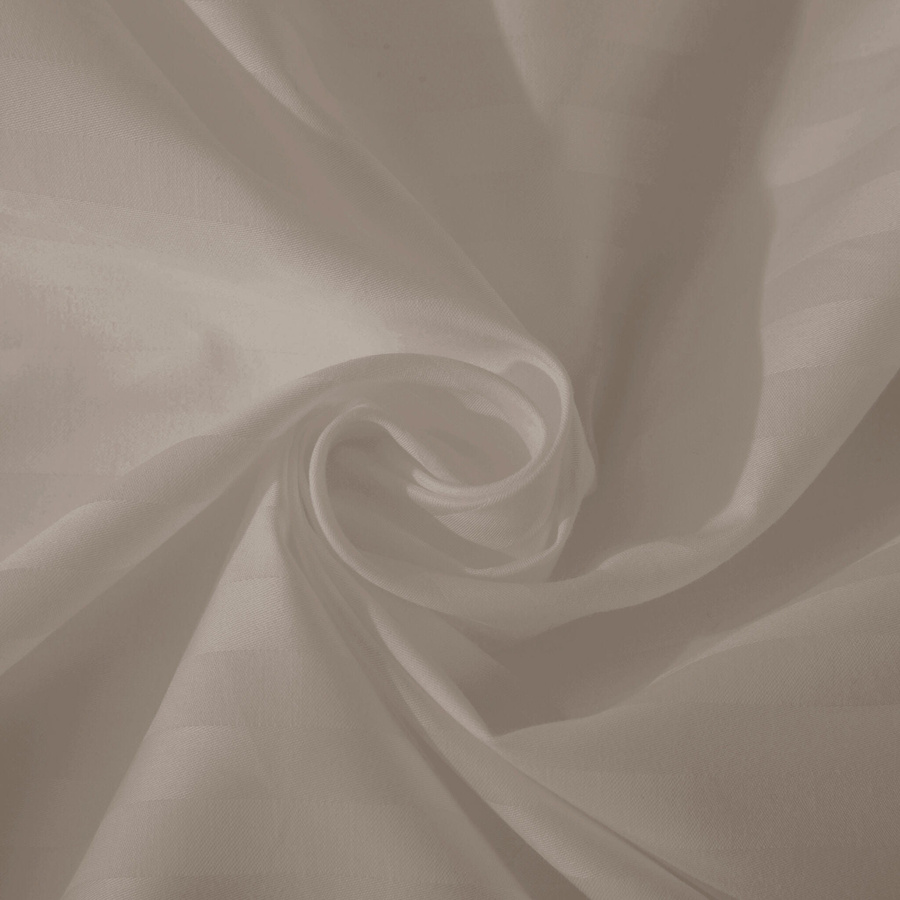 Taupe adamaszkowa poszewka 100% bawełna Spod Igły i Nitki – luksusowy komfort snu