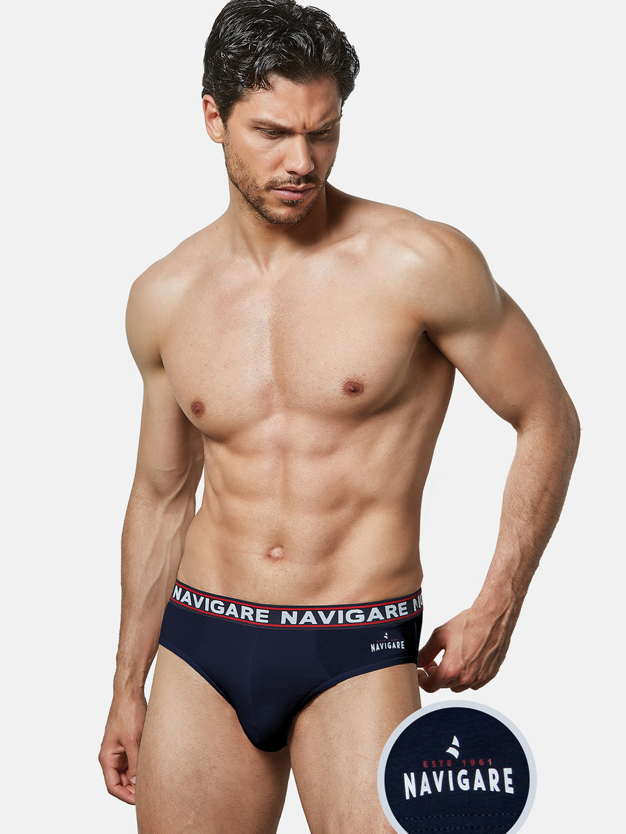 slipy męskie zew. guma jersey 95% baw. 5% ela. 324-NAV/GRA-4/M