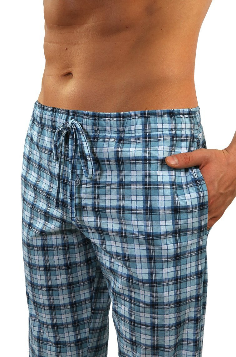 Klasyczna piżama męska długa 100% bawełna Sesto Senso – całoroczny komfort