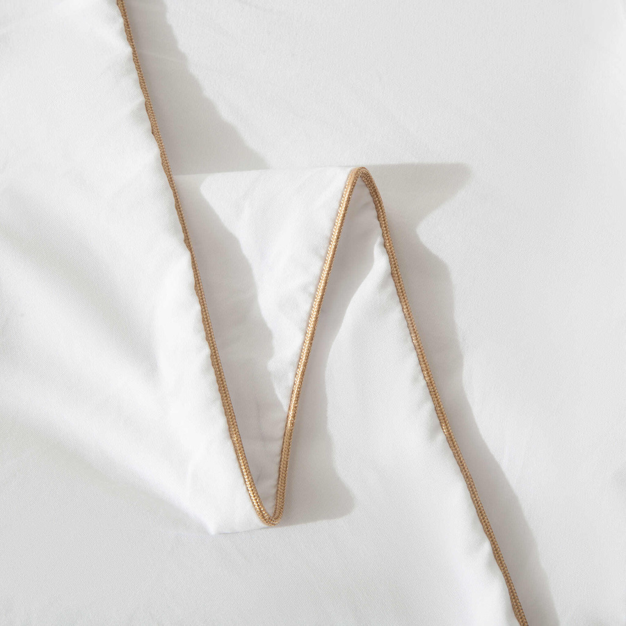 POŚCIEL QUEEN BIAŁA ZŁOTA BIZA