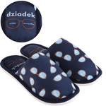 Kapcie męskie granatowe
