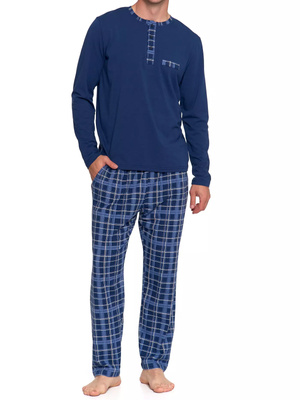 Piżama męska bawełniana z długim rękawem