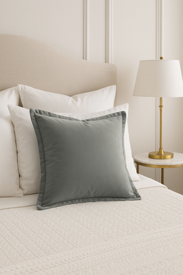 POSZEWKA SOFT VELVET SZARA