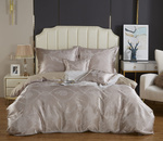 Kremowa atłasowa pościel 120 g/m2 model AT015 Spod Igły i Nitki – luksusowy komfort snu