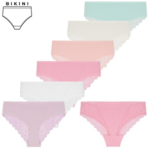 Figi damskie z koronką S-XL 12-pak