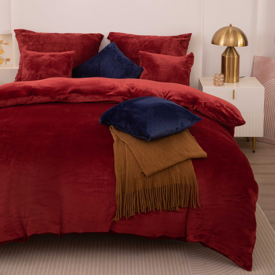 POŚCIEL COZY BORDO
