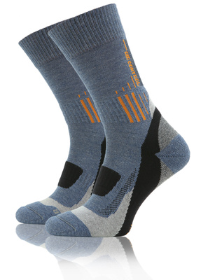 Kolorowe wzmocnione skarpety trekkingowe Trekking Basic Sesto Senso – komfort i ochrona