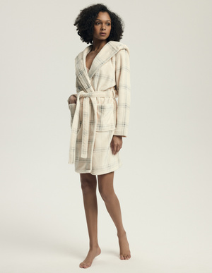 Szlafrok damski 43596 ecru