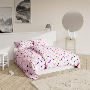 POŚCIEL BAWEŁNA LASTRYKO RÓŻOWA