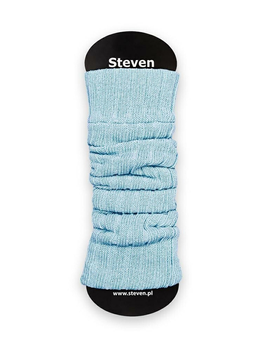 Niebieskie Wełniane Getry Damskie Akryl 67%