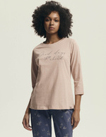 Damska piżama Delanie 43699 różowa