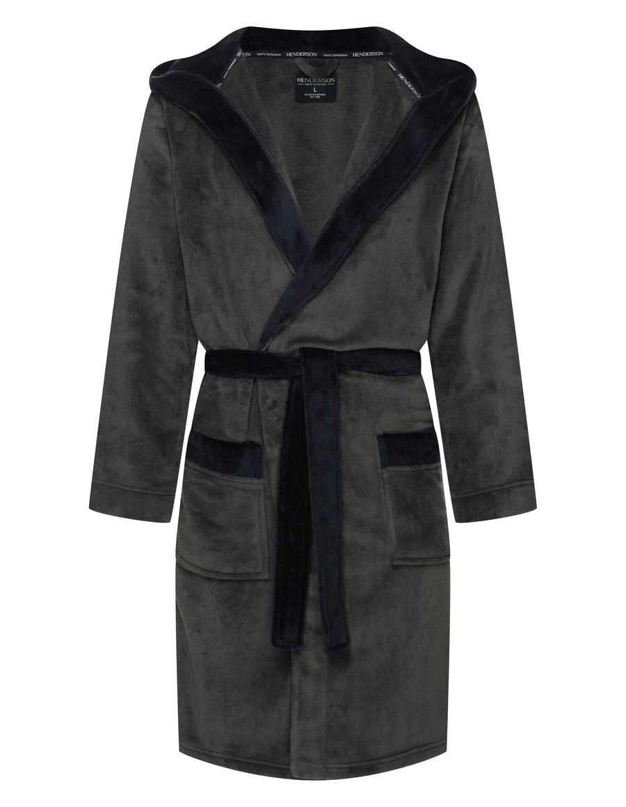 Szlafrok męski 43377 grey