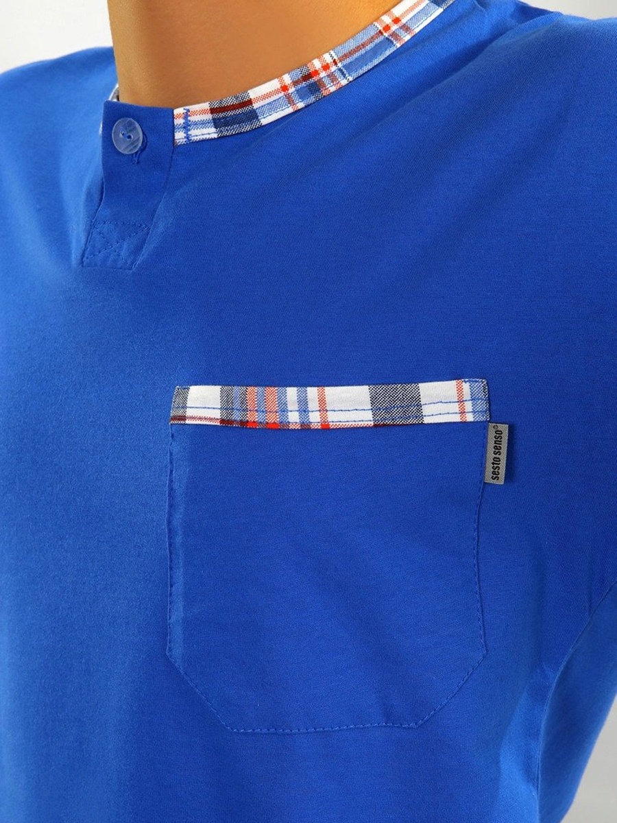 Piżama Męska Długi Rękaw 100% Bawełna