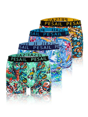 Bokserki Męskie Bambusowe Dopasowane 4 Pack