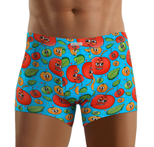 Kolorowe zabawne bokserki męskie 95% bawełna Funny 10 Sesto Senso – komfort i styl