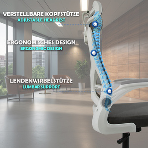 Fotel biurowy V1 ciemny szary