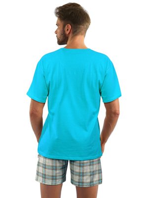 Elegancka piżama męska krótka 100% bawełna Model 2379/27 Sesto Senso – komfortowy sen