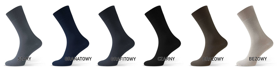 6x Skarpety zdrowotne BEZUCISKOWE garniturowe Sesto Senso