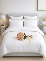 POŚCIEL SATYNA QUEEN PREMIUM biały