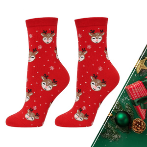 Skarpetki Damskie Świąteczne Wzory