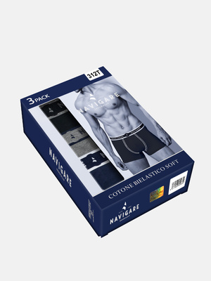 Bokserki Męskie z Zewnętrzną Gumą Dopasowane Art. 312T Navigare