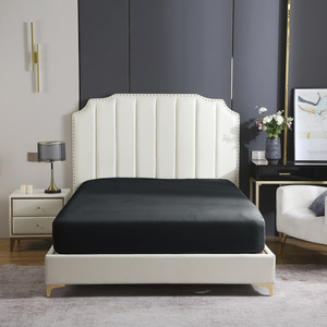 PRZEŚCIERADŁO SATYNA CZARNE