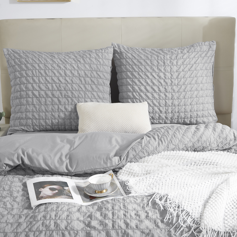 POŚCIEL CREASY SZARA