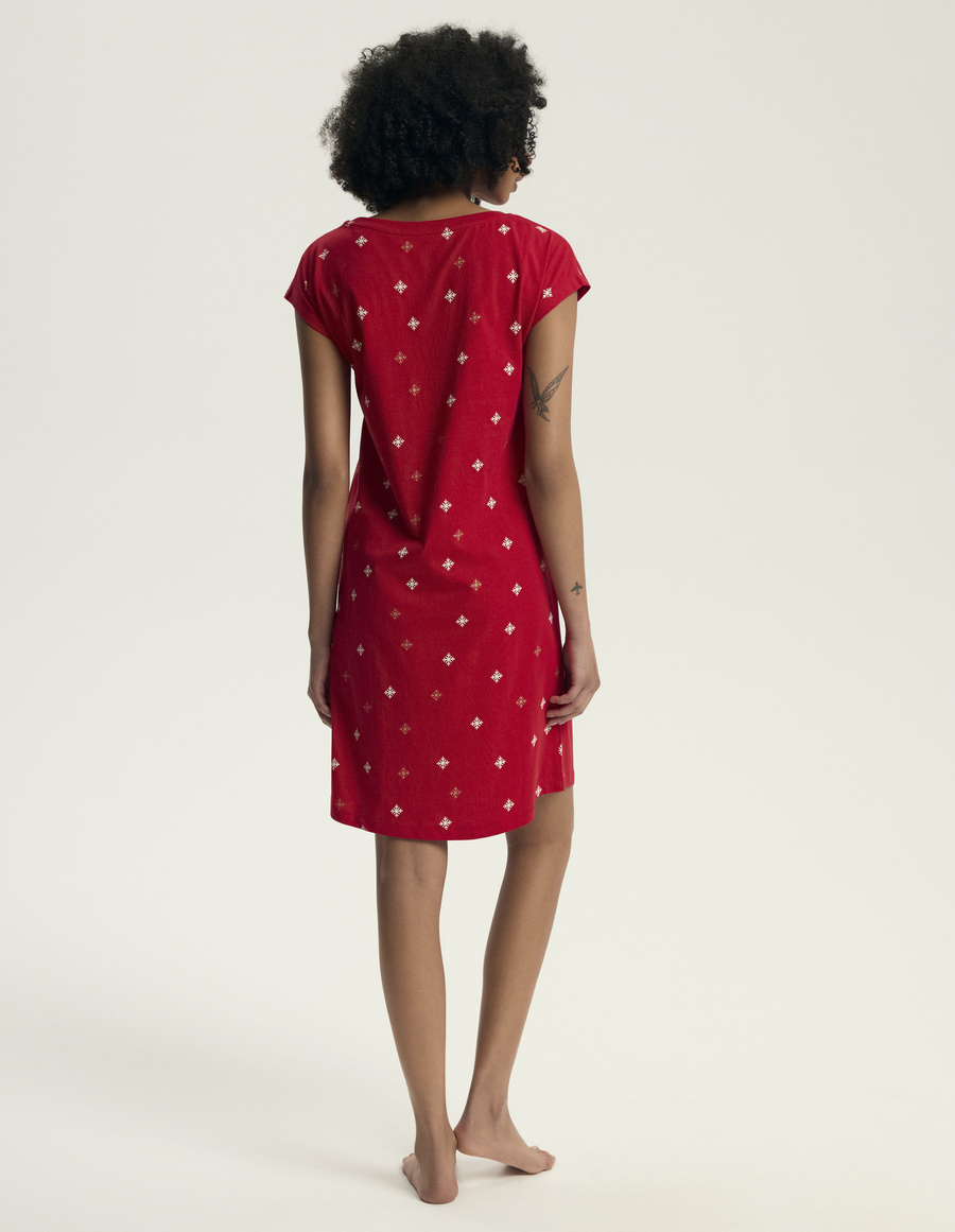 Bawełniana Koszula Nocna Damska