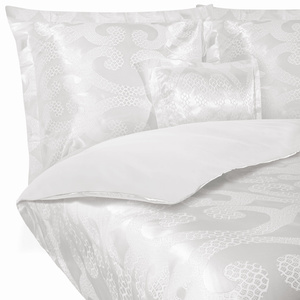 Kremowa atłasowa pościel małżeńska 120 g/m² model AT003 Spod Igły i Nitki – luksusowy komfort snu