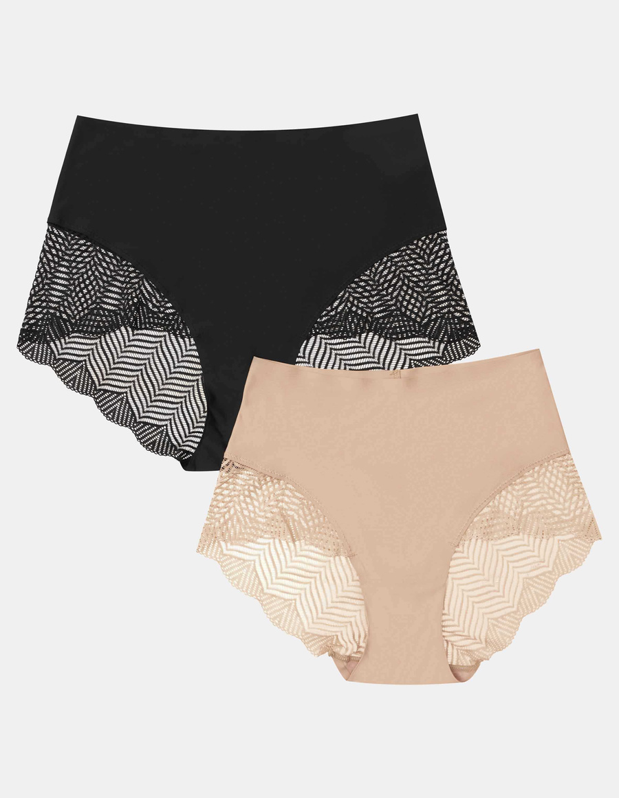 Majtki z wysokim stanem Passy 2-pak