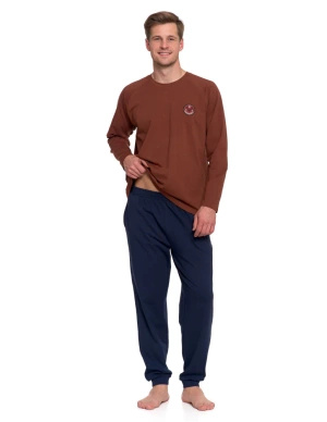 Piżama męska z długim rękawem 12121