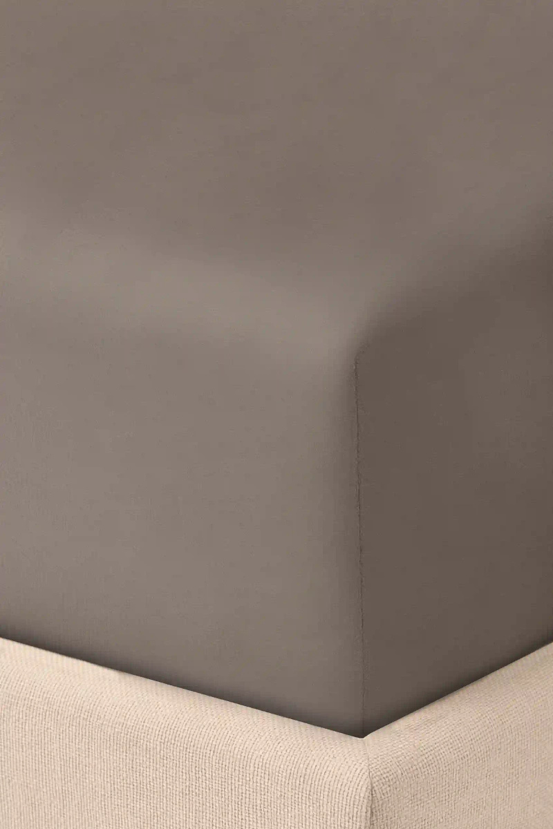 Prześcieradło Jersey Ciemny Beż