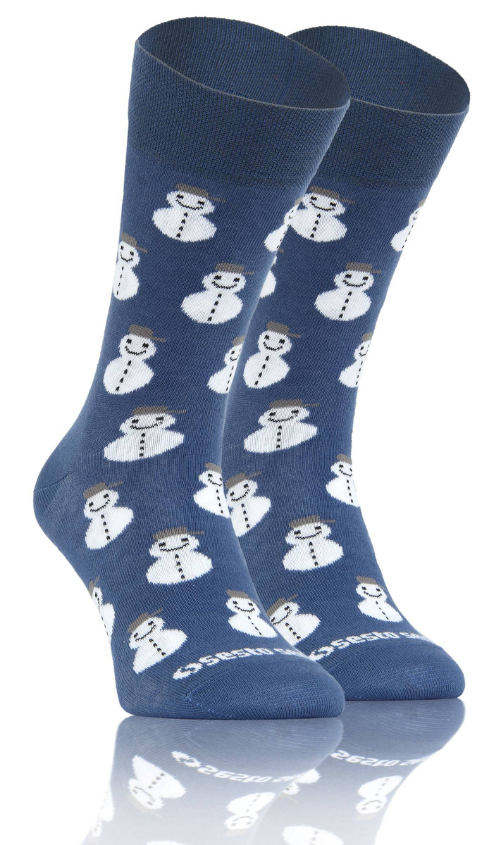 Skarpety męskie Świąteczne super miękkie bawełna Sesto Senso – świąteczny prezent