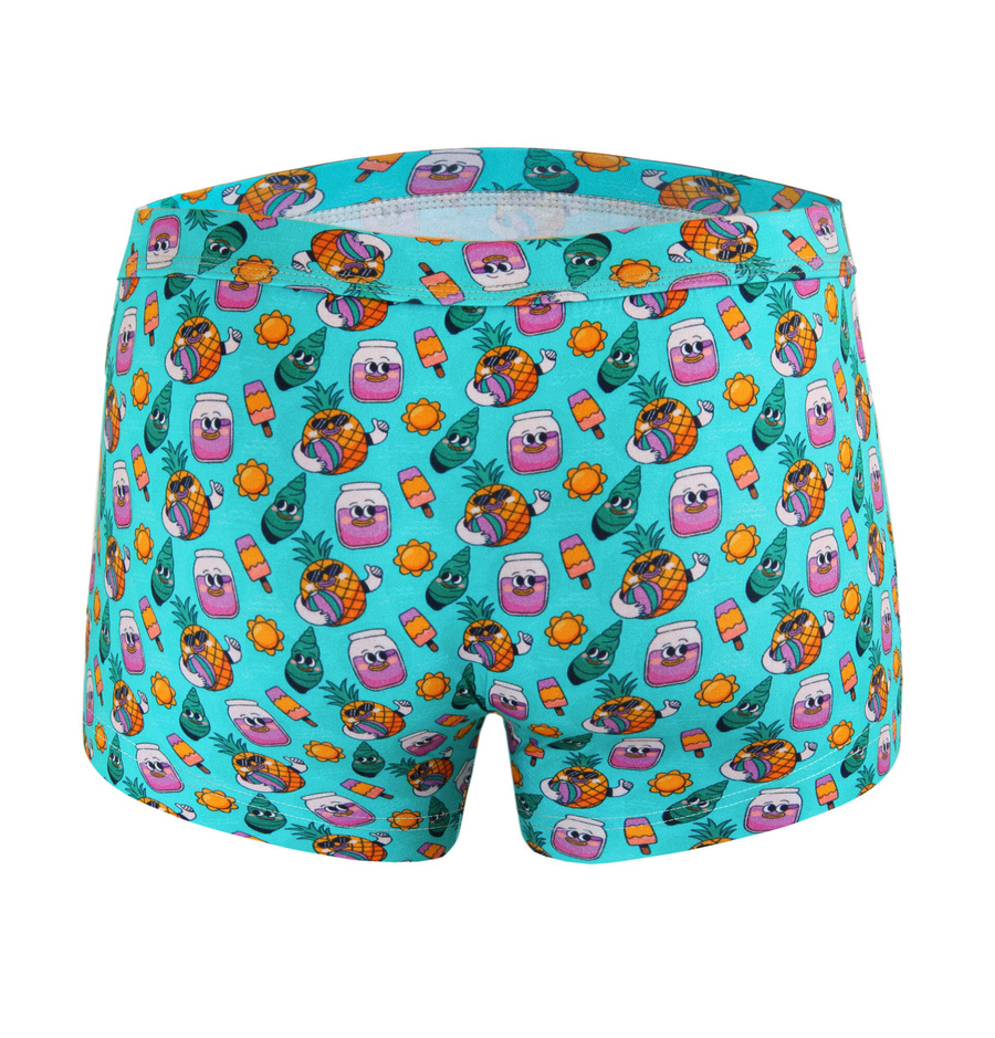 Kolorowe zabawne bokserki męskie 95% bawełna Funny 10 Sesto Senso – komfort i styl