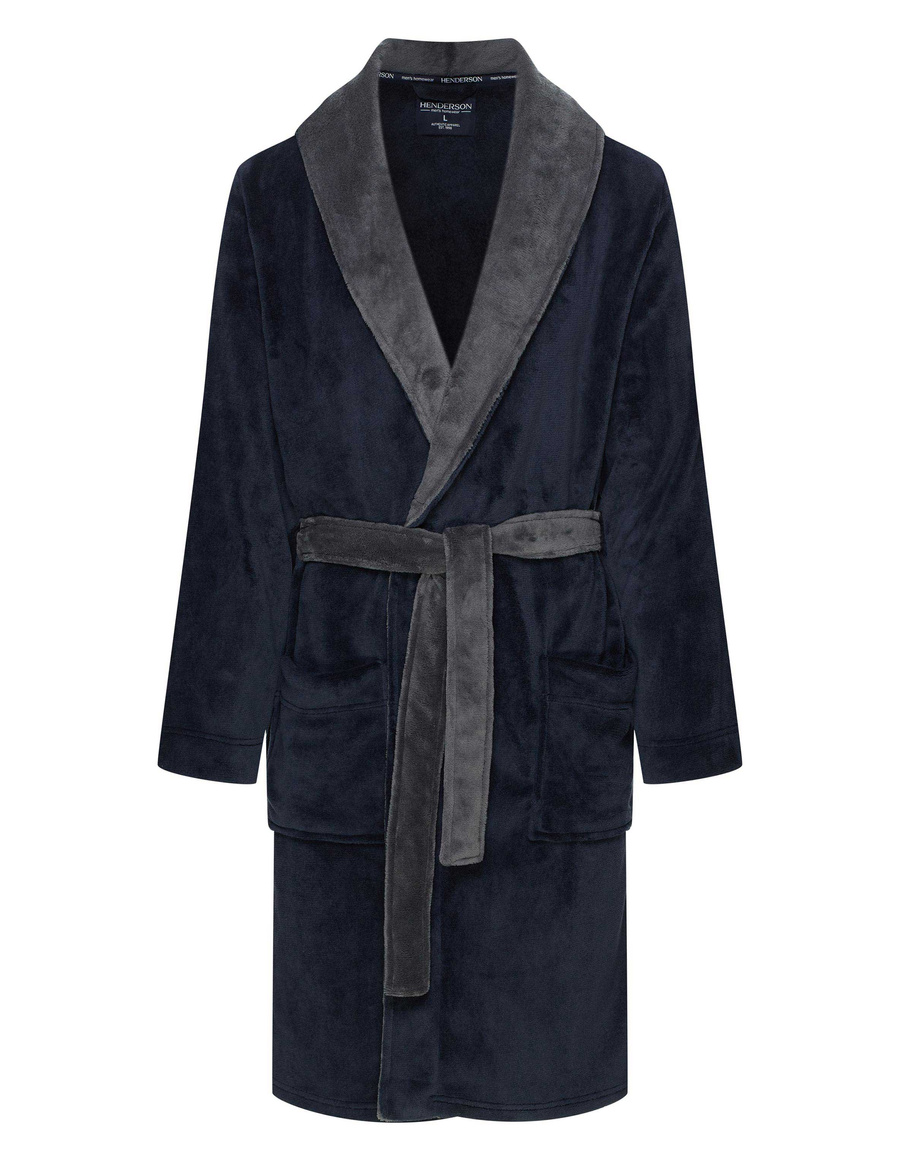 Męski szlafrok Nocturn 43378 dark blue