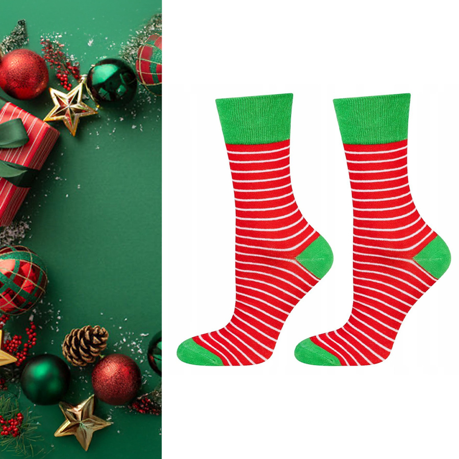 Bawełniane Skarpety Świąteczne Unisex