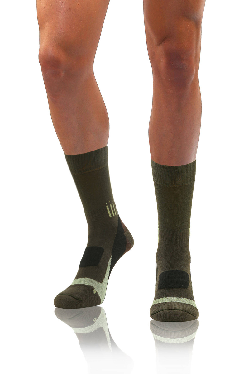 Kolorowe wzmocnione skarpety trekkingowe Trekking Basic Sesto Senso – komfort i ochrona