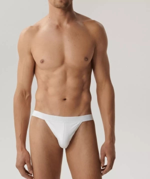 Białe seksowne slipy męskie tanga 3-pack Atlantic – maksymalny komfort noszenia