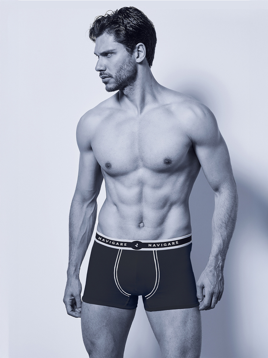 Bokserki Męskie z Zewnętrzną Gumą Dopasowane Art. 312T Navigare