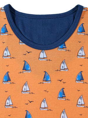 Piżama Męska Krótki Rękaw Krótkie Spodenki