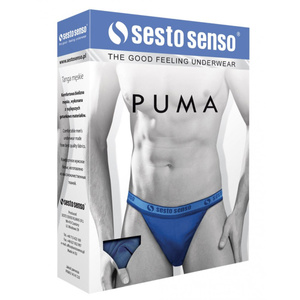 Białe sportowe slipy męskie 95% bawełna Puma Tanga Sesto Senso – komfort i styl.