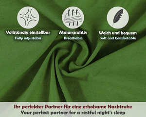 Zielone elastyczne prześcieradło z gumką 80% bawełna Jersey Sesto Senso – komfort snu