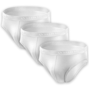 Slipy męskie z ozdobną gumą 3-pak 95% bawełna SM05 Sesto Senso – komfort i styl