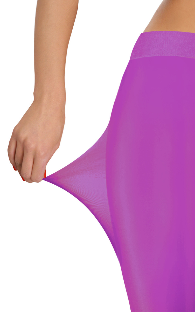 2x Kolorowe rajstopy kryjące z microfibry Hiver 40DEN