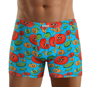 Kolorowe zabawne bokserki męskie 95% bawełna Funny 09 Sesto Senso – wyraź swój styl