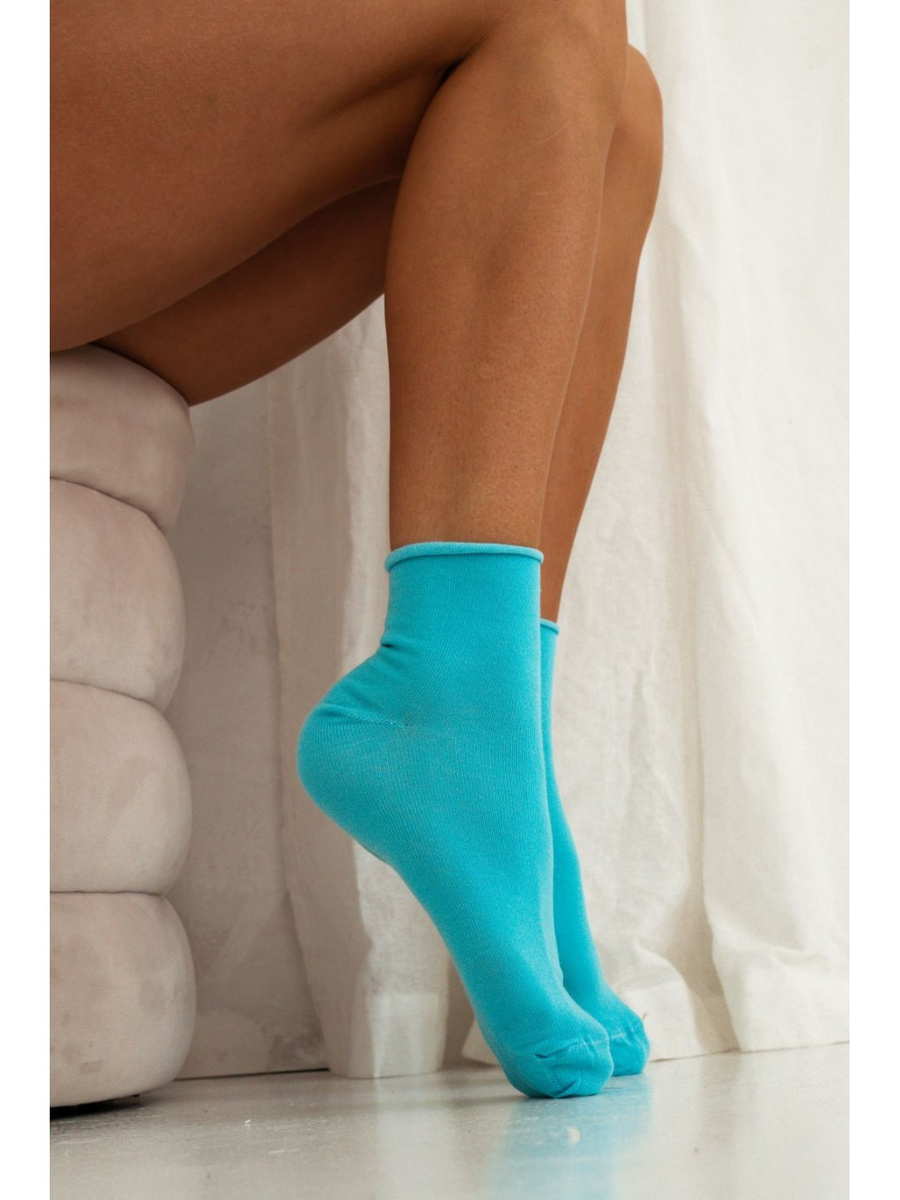 Skarpety damskie gładkie bezuciskowe 064