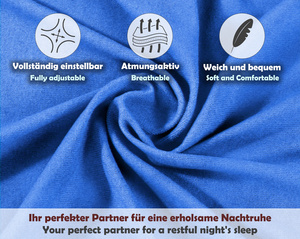 Niebieskie elastyczne prześcieradło z gumką frotte 100% bawełna Sesto Senso – komfortowy sen