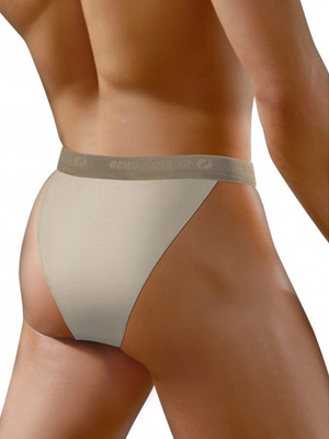 Beżowe sportowe slipy męskie 95% bawełna Puma Tanga Sesto Senso – komfort i styl.